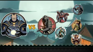 shadow fight 2:титан против рысь отщелник мясник оса вдова сёгун