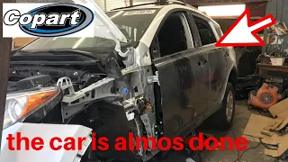 Rebuilding a Wrecked 2014 Toyota Rav4  Part 2 From Copart Salvage Auction