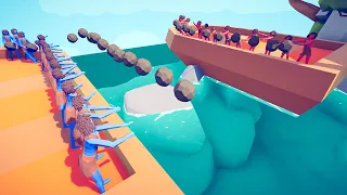 SIMILAR RANGED UNITS FROM THE BOATS | Totally Accurate Battle Simulator TABS