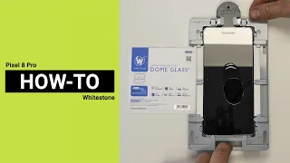 Google Pixel 8 Pro Whitestone Dome Glass Screen Protector install!⚡(Tutorial)