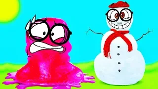 UN MAGNIFIQUE SLIME DE NEIGE pour Sam le Slime