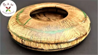 Woodturning: A project made with log slices 👍