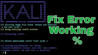 Error fix how to Install Kali nethunter in termux manually📽️ first time on YouTube