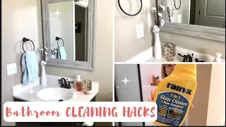 HOW TO ALWAYS HAVE A CLEAN BATHROOM | 7 GENIUS BATHROOM CLEANING HACKS | KEEP YOUR BATHROOM CLEAN