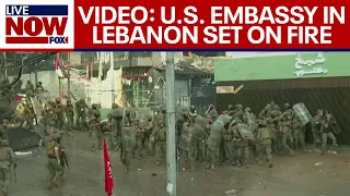 Breaking Israel war: Rage erupts outside U.S. embassy in Lebanon | LiveNOW from FOX