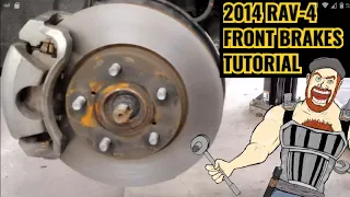 2014 TOYOTA RAV-4 FRONT BRAKES TUTORIAL  2006-2018