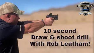 10 seconds to draw & shoot as many rounds as possible - accurately, w/ shooting legend, Rob Leatham!