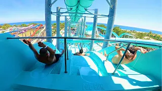 Multislide Racer Water Slide at Dolusu Park in Kemer Antalya