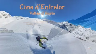 Cime d'Entrelor, ski alpinisme en vallée d'Aoste, au départ de Rhêmes, Gopro Hero 12