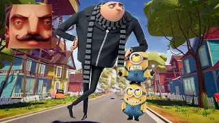 Hello Neighbor - My New Neighbor Despicable Me Big Gru Act 3 Gameplay Walkthrough