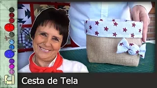 Cómo hacer una Cesta de tela [Tutorial]