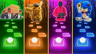 Coffin Dance - Pikachu - Squid Game - Sonic | Tiles Hop EDM Rush