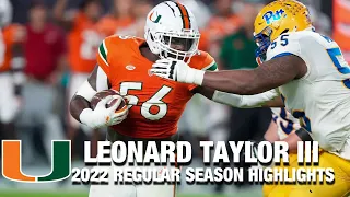 Leonard Taylor III 2022 Regular Season Highlights | Miami DL