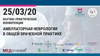 2.  Когнитивные нарушения в амбулаторной практике.  Кетевана Сергеевна Мешкова