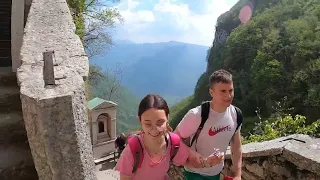 Sentiero della speranza, Santuario Madonna della corona, ponte tibetano di Brentino