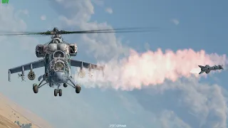 Close air support | Mi-24P HFS 80 Gameplay (War Thunder)