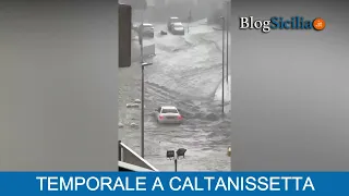 Temporale a Caltanissetta