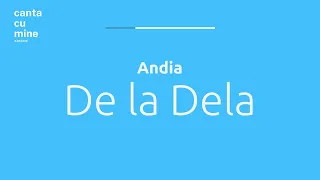 Andia - De la Dela ( #cântăcumine Karaoke)