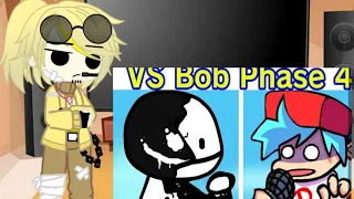 bob's Onslaught and other characters react to vs bob's Onslaught Friday night Funkin