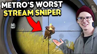 The Worst Metro Royale Stream Sniper of All Time 😂 PUBG Metro Royale