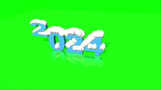 2024 год green screen Chroma key.ФУТАЖ снег заставка видеофон НАДПИСЬ на хромакее@SVekola