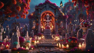 Halloween-Themed "Día de Los Muertos" Coco Inspired Ambience 💀💐🥀 | Magic Lights, Relaxing Music