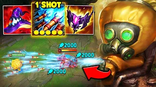 Heimerdinger but my rockets are SUPER CHARGED and one shot you (800+ AP BUILD)