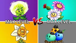 PvZ 2 || New Plant Draftodil and Dandelion VS Dazey Chain and Bowling Bulb|| Max Level