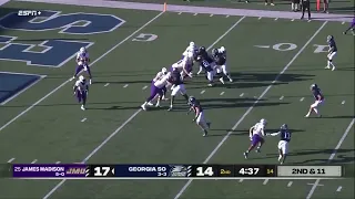 JMU Football - Highlights at Georgia Southern