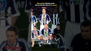 Newcastle United 2002/2003 squad Champions League 🔥Where they left from ?🤔 #footballshorts#shorts