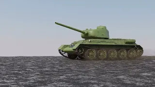 T34 85走行シーン/blender