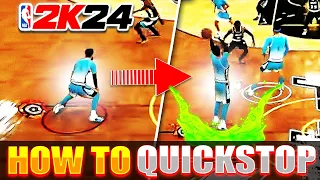THIS IS HOW TO QUICK STOP IN NBA 2K24! THE BEST WAY TO SCORE IN NBA 2K24!