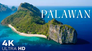 FLYING OVER PALAWAN (4K UHD) - Relaxing Music Along With Beautiful Nature Videos - 4K Video Ultra HD