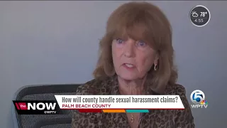 How will county handle sexual harassment claims?