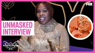 Unmasked Interview: Harp / Amber Riley | Season 8 FINALE | The Masked Singer