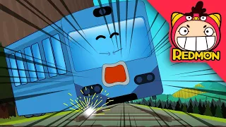 Train Running on Tracks | Rescue cars | REDMON