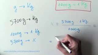 Cómo pasar de g a Kg - Convertir gramos en Kilogramos