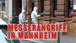 Mannheim: Messerangriff in Café: Schwere Verletzungen bei Täter und Opfer