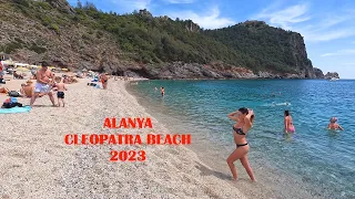 4K Cleopatra Beach Alanya Türkiye | Beach Walk Alanya Turkey🌴 #turkey #alanya  #cleopatra #kleopatra