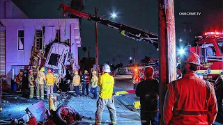 Jeep SRT Crazy Crash Into Building | VERNON, CA  5.17.24