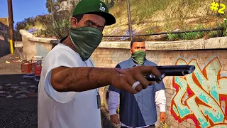 عصابات الشوارع بمود جرافيك جي تي أي 6 | GTA V Walkthrough with GTA 6 Graphics #2