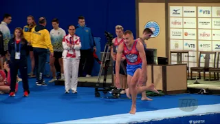 LISITSYN Aleksandr (RUS) M - 2019 Trampoline Worlds, Tokyo (JPN) - Qualification Tumbling R1