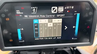 Yamaha Tracer 9 GT+ TFT Controls/Functions