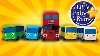 Ten Little Buses - From Wheels On The Bus | LittleBabyBum - Nursery Rhymes for Kids