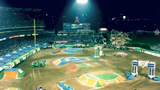 Monster Trucks at Anaheim Stadium For Master Jam