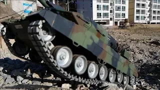 RC TANK 1/16 Heng Long 3889-1 Leopard 2A6 Blue Motor Upgrade