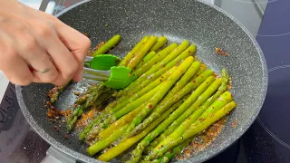 I wish I knew this easy asparagus recipe before - How to Cook Asparagus in a Pan