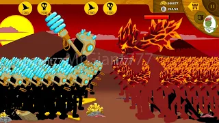 WAR OF GIANT, ARMY VOLTAIC GIANT VS RED ARMY LAVA GIANT | Stick War Legacy Mod | MrGiant777