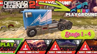 Offroad Legends 2 Kids Playground Stage 1 to 4 || offroad kids playground #offroadlegends2