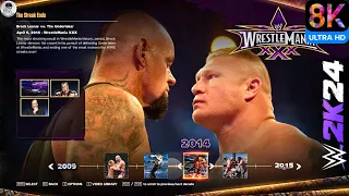 WWE 2K24 Showcase - Brock Lesnar VS The Undertaker | 40 Years of WrestleMania #wwe2k24 #undertaker